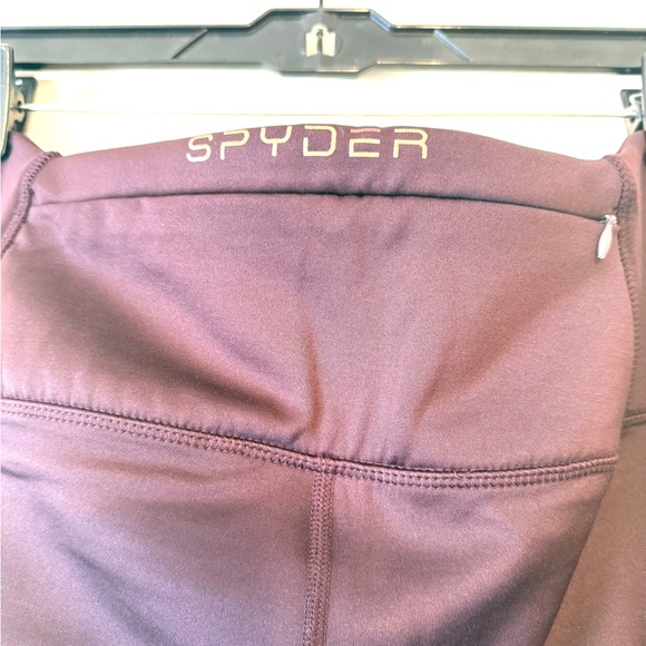 Spyder Purple Ombré High-Waisted Cropped Active Leggings - Picture 3 of 6
